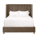 Channeled Velvet King Bed | Living Essentials Chandler