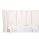Channeled Velvet King Bed | Living Essentials Chandler