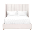 Channeled Velvet King Bed | Living Essentials Chandler