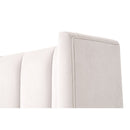 Channeled Velvet King Bed | Living Essentials Chandler
