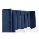 Blue Velvet Twin Bed | Living Essentials Chandler
