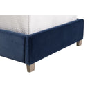 Blue Velvet Twin Bed | Living Essentials Chandler