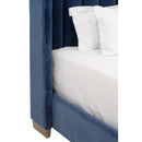 Blue Velvet Twin Bed | Living Essentials Chandler