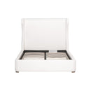 Wing-Shaped Headboard Queen Bed | Living Essentials Balboa