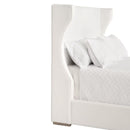 Wing-Shaped Headboard Queen Bed | Living Essentials Balboa