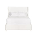 Wing-Shaped Headboard Queen Bed | Living Essentials Balboa