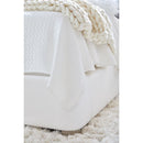 White Upholstered Bed | Living Essentials Balboa
