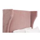 Velvet Winged Twin Bed | Living Essentials Balboa