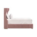 Velvet Winged Twin Bed | Living Essentials Balboa