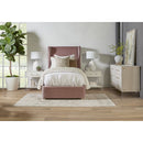 Velvet Winged Twin Bed | Living Essentials Balboa