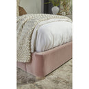 Velvet Winged Twin Bed | Living Essentials Balboa