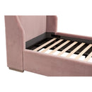 Velvet Winged Twin Bed | Living Essentials Balboa
