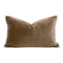 Brown Velvet Lumbar Pillows (2) | Living Essentials The Not So Basic