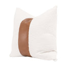 White Boucle Leather Pillows (2) | Living Essentials The Split Decision