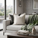Cream Linen Flanged Pillows (2) | Living Essentials The Little Bit Country