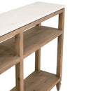 White Quartz Top Console Table | Living Essentials Emerie