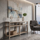 White Quartz Top Console Table | Living Essentials Emerie