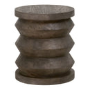 Pine Wood Cylindrical Accent Table | Living Essentials Pier