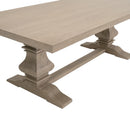 Extendable Gray Oak Dining Table | Living Essentials Monastery