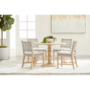 Gray Pine Round Dining Table | Living Essentials Chelsea