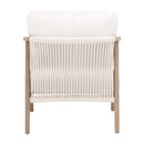 Oak Framed White Cushion Club Chair | Living Essentials Harbor