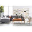 Oak Framed White Cushion Club Chair | Living Essentials Harbor