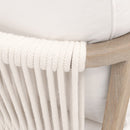 Oak Framed White Cushion Club Chair | Living Essentials Harbor