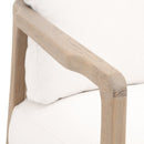 Oak Framed White Cushion Club Chair | Living Essentials Harbor