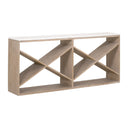 Crisscross Oak Console Table | Living Essentials Cellar