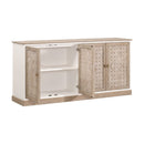 4-Door Woven Style Oak Sideboard | Living Essentials Weave