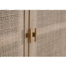 4-Door Gray Cane Media Sideboard | Living Essentials Carina