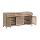 Smoked Gray Oak Media Sideboard | Living Essentials Cane
