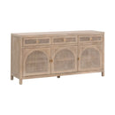 Smoked Gray Oak Media Sideboard | Living Essentials Cane