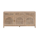 Smoked Gray Oak Media Sideboard | Living Essentials Cane