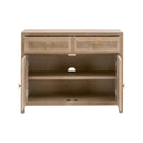 Smoked Gray Oak Media Cabinet | Living Essentials Cane
