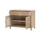 Smoked Gray Oak Media Cabinet | Living Essentials Cane