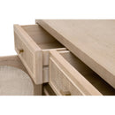 Smoked Gray Oak Media Cabinet | Living Essentials Cane