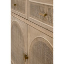 Smoked Gray Oak Media Cabinet | Living Essentials Cane