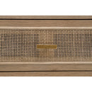 Smoked Gray Oak Media Cabinet | Living Essentials Cane