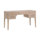 Gray Oak 5-Drawer Desk | Living Essentials Cane