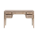 Gray Oak 5-Drawer Desk | Living Essentials Cane