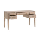 Gray Oak 5-Drawer Desk | Living Essentials Cane