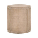Gray Oak Cylindrical End Table | Living Essentials Cane