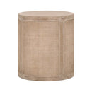 Gray Oak Cylindrical End Table | Living Essentials Cane
