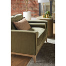 Gray Oak Cylindrical End Table | Living Essentials Cane