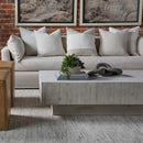 Whitewashed Pine Wood Coffee Table | Living Essentials Montauk