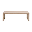Natural Pine Wood Coffee Table | Living Essentials Reed