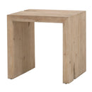 Natural Pine Wood End Table | Living Essentials Reed