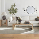 Natural Pine Wood End Table | Living Essentials Reed