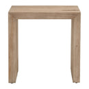 Natural Pine Wood End Table | Living Essentials Reed